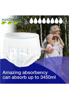 nateen Nateen Flexi Maxi Adult Diapers Pants,Incontinence Night Time Pull Up,Large,Waist Size 110-170cm,80 Count Adult Pull Ups,Superior Comfort,Excellent Combination of Protection. (80 Count)  - Image 4