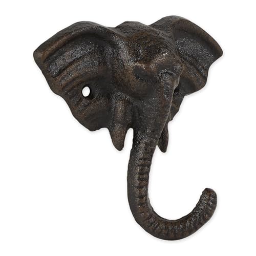 Zingz & Thingz Decorative Cast Iron Animal Wall Hook Collection, 4.75x2x4.5, Elephant, 2 Count - Image 2