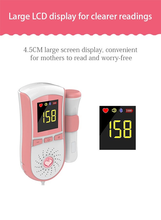 Generic Ultrasound Doppler Fetal Heart Rate Monitor, Prenatal Heartrate Monitor, with LCD Screen  - Image 3