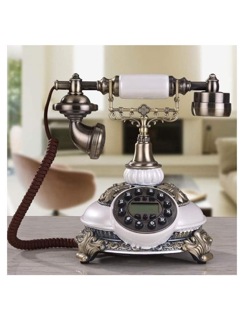 Vintage Retro Telephone with Rotary Dial Classic Antique-Style Landline Phone for Home & Office Decor, Functional Old-Fashioned Desk Phone, Perfect Gift for Collectors & Vintage Enthusiasts - Image 2