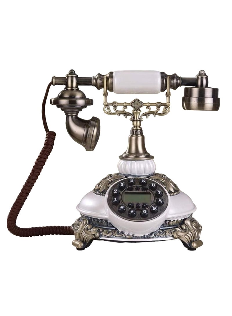 Vintage Retro Telephone with Rotary Dial Classic Antique-Style Landline Phone for Home & Office Decor, Functional Old-Fashioned Desk Phone, Perfect Gift for Collectors & Vintage Enthusiasts - Image 1
