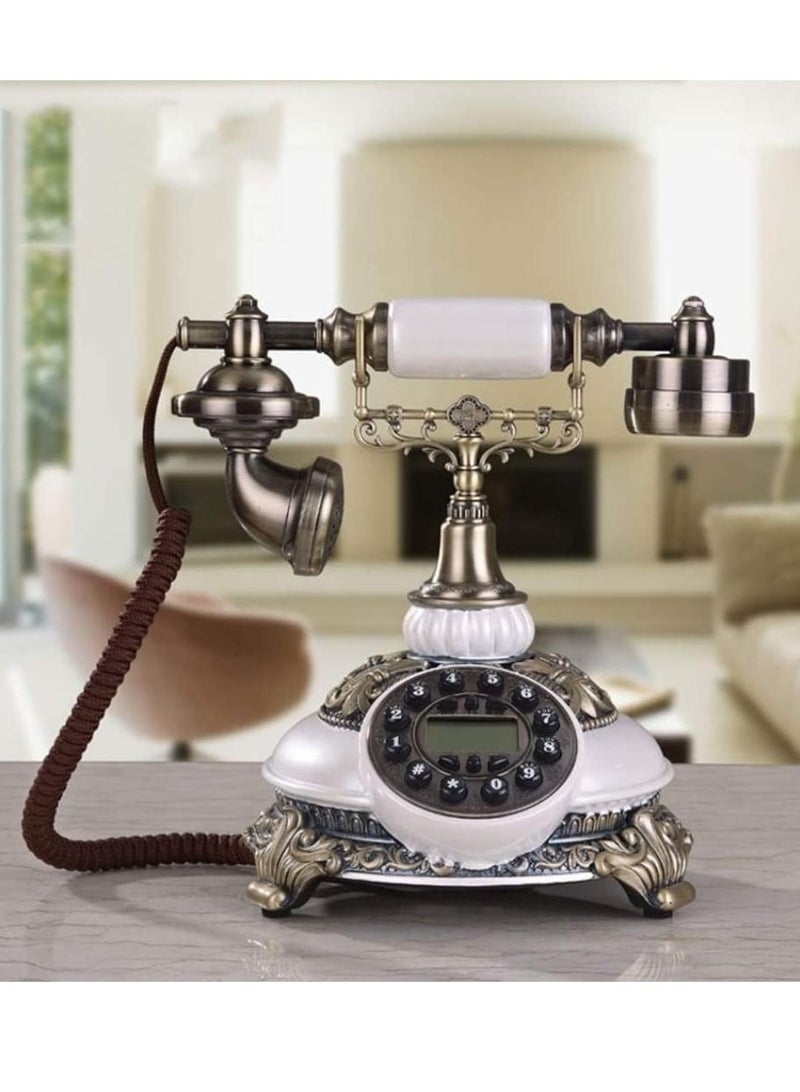 Vintage Retro Telephone with Rotary Dial Classic Antique-Style Landline Phone for Home & Office Decor, Functional Old-Fashioned Desk Phone, Perfect Gift for Collectors & Vintage Enthusiasts - Image 3
