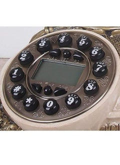 Generic Vintage Retro Telephone with Rotary Dial Classic Antique-Style Landline Phone for Home & Office Decor, Functional Old-Fashioned Desk Phone, Perfect Gift for Collectors & Vintage Enthusiasts  - Image 4