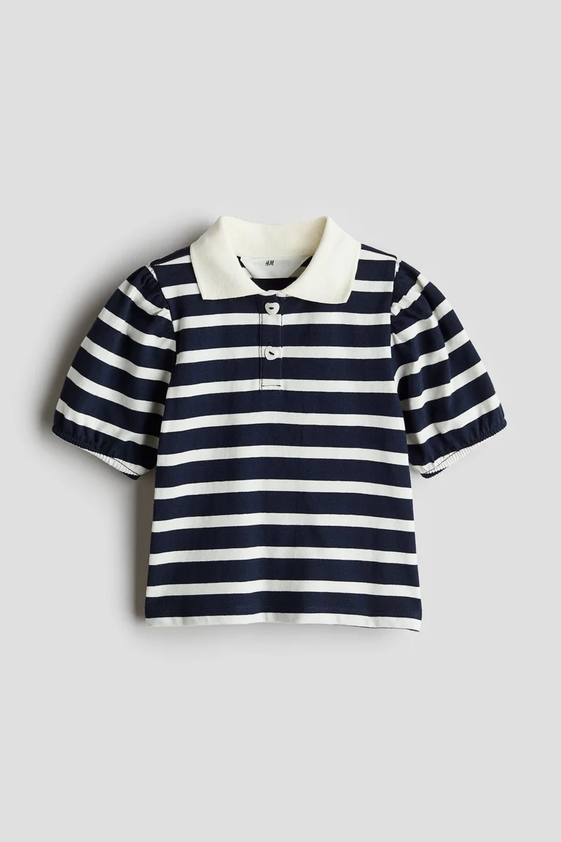 H&M Puff-sleeve polo shirt