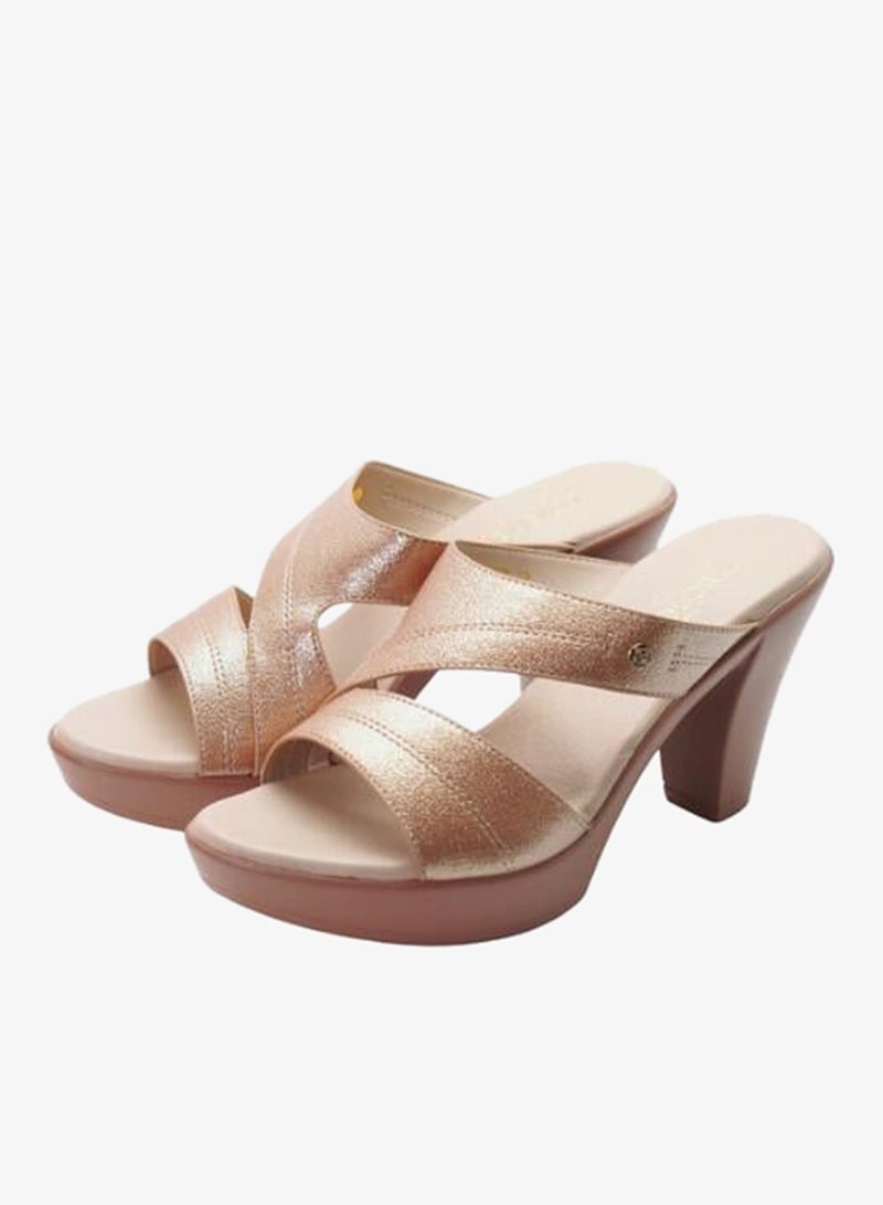 ميشيل مورجان 092-3057 Michelle Morgan Ladies High Heel Sandals 514RL517 Champagne - Image 1
