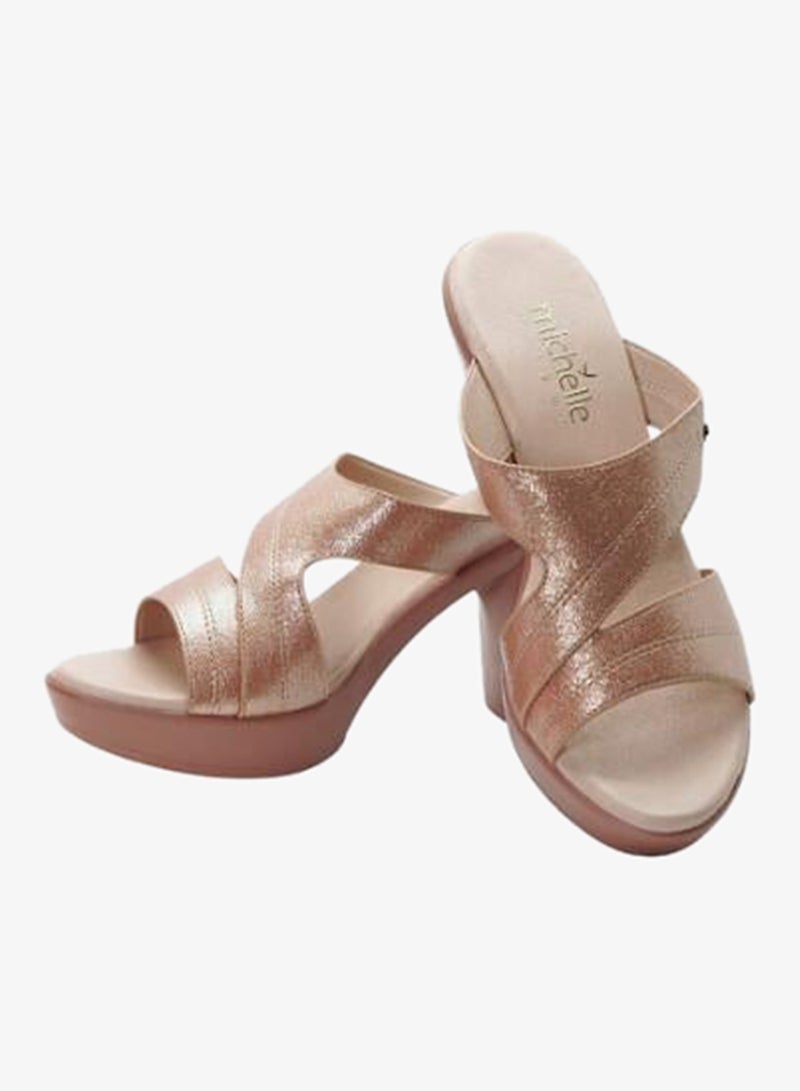 ميشيل مورجان 092-3057 Michelle Morgan Ladies High Heel Sandals 514RL517 Champagne - Image 2