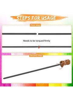 Patelai Mahl Stick For Steadying Painter Hand 32.7 Inch Artists Drawing Tool Artist'S And Painter'S Hand Rest Tool With Artificial Leather For Painting Art Watercolor Oil Paint Sketching Supplies  - Image 3