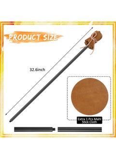 Patelai Mahl Stick For Steadying Painter Hand 32.7 Inch Artists Drawing Tool Artist'S And Painter'S Hand Rest Tool With Artificial Leather For Painting Art Watercolor Oil Paint Sketching Supplies  - Image 2