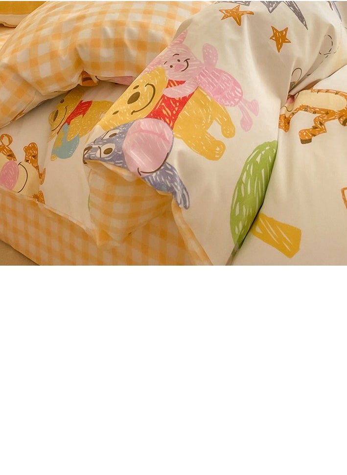 Generic Fitted Sheet Style — ﻿French High-End  Pure Cotton  Bedding Four Piece Set  - Image 5
