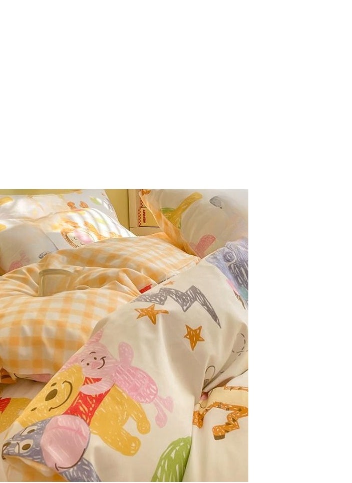 Generic Fitted Sheet Style — ﻿French High-End  Pure Cotton  Bedding Four Piece Set  - Image 4