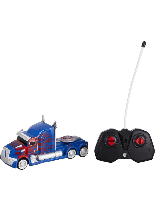 سيارة لاسلكية أوبتيموس برايم من ترانسفورمرز: الفارس الأخير – لون توت بري – حجم كبير – من Rxzer