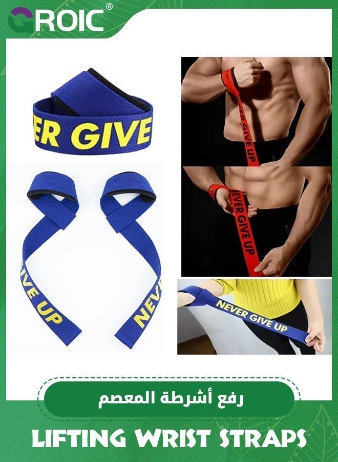 GROIC Lifting Straps for Weightlifting, Weight Gym Power Workouts Wrist Padded,Home Deadlift Straps,Exercise  - Image 5