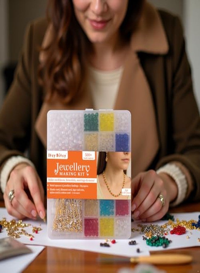 itsy-bitsy Itsy Bitsy My Beads Studio Jewellery Making Kit Crystal Rose Assorted Craft Beads Organised Box DIY Bracelet Set, Jewellery Making kit DIY Beads Craft Set - Image 2