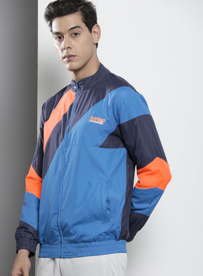The Indian Garage Co Men Regular Fit Printed Round Neck Long Sleeves Windcheater - Image 3