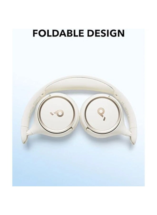 Anker Soundcore H30i (Model A3012H21) Wireless On‑Ear Headphones – White | 40 mm Drivers, Up to 70 Hrs Playtime, Bluetooth 5.3, Foldable Design, App EQ, Multipoint Connectivity & Fast Charging - Image 4