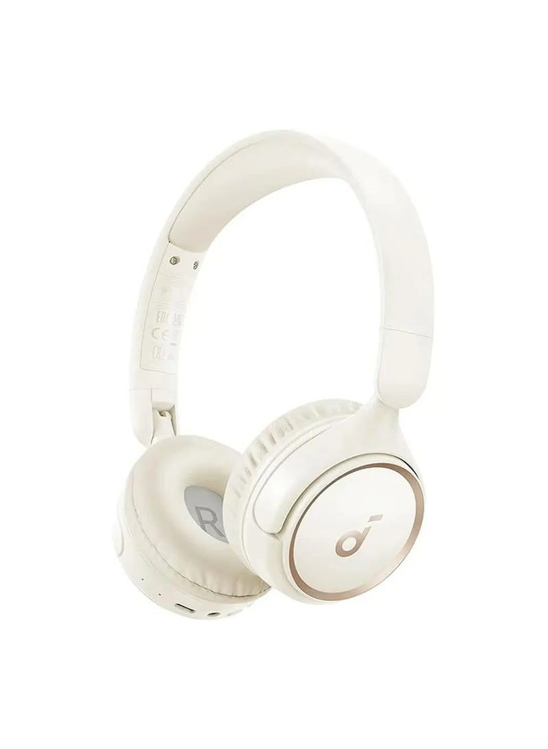 Anker Soundcore H30i (Model A3012H21) Wireless On‑Ear Headphones – White | 40 mm Drivers, Up to 70 Hrs Playtime, Bluetooth 5.3, Foldable Design, App EQ, Multipoint Connectivity & Fast Charging - Image 5