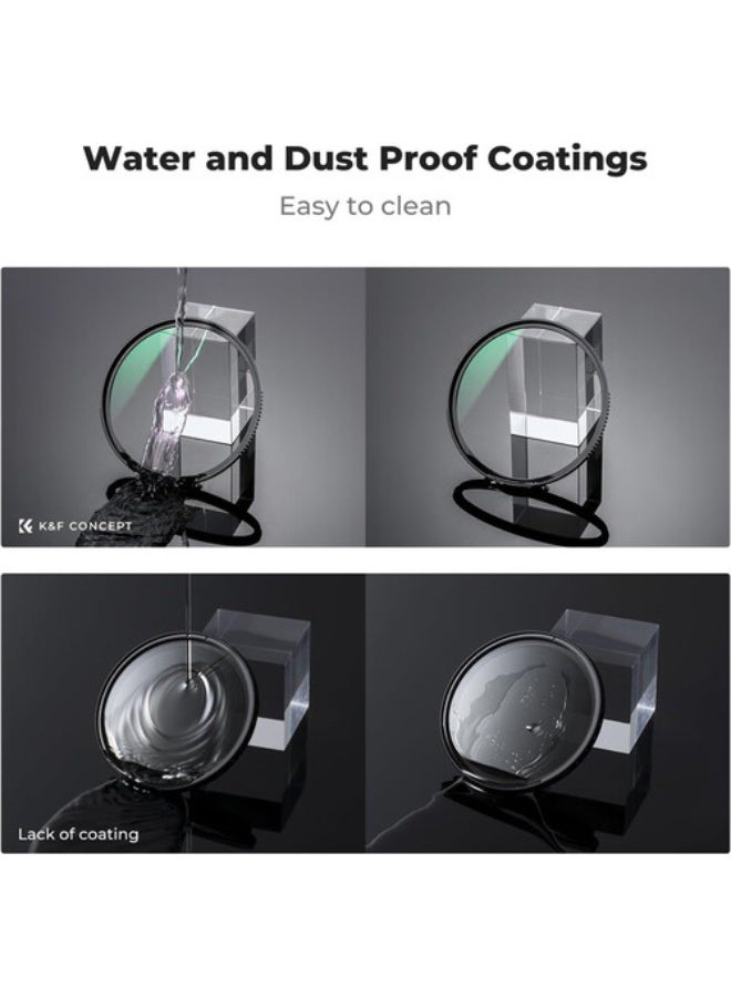 K&F Concept 95mm Nano XMC UV Camera Lens Filter Multi-Coated UV Protection Filter for DSLR Mirrorless Camera Lens - Image 2