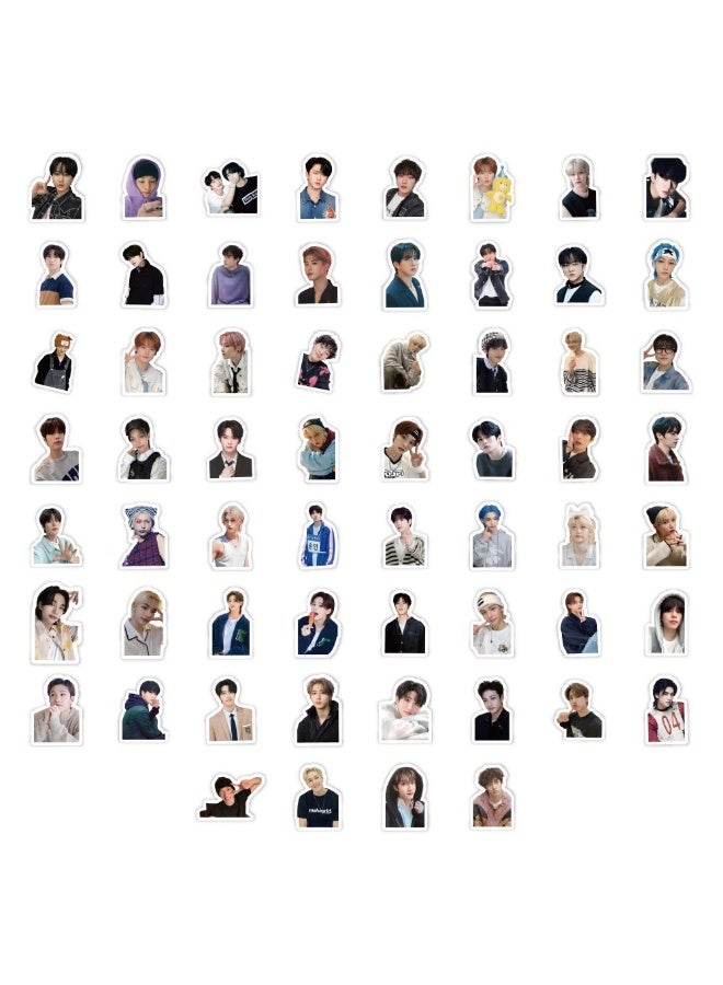NIBEMINENT 60 Pcs Kpop Stray Kids Deco Kit Waterproof Stickers, High Definition Printing Bright Colors, Suitable for Laptop Skateboard Luggage Water Bottle Guitar DIY - Image 3
