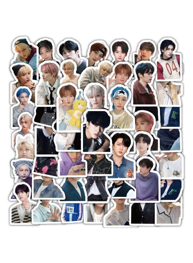 NIBEMINENT 60 Pcs Kpop Stray Kids Deco Kit Waterproof Stickers, High Definition Printing Bright Colors, Suitable for Laptop Skateboard Luggage Water Bottle Guitar DIY - Image 2