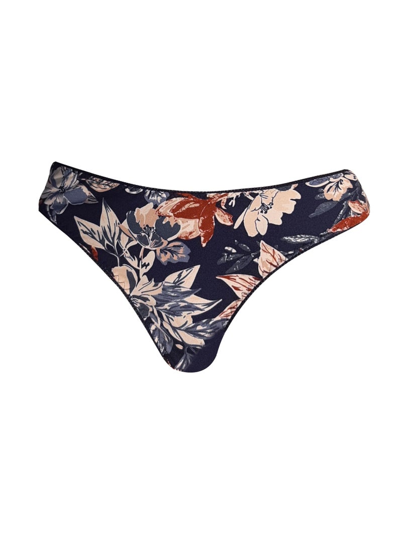 Women's floral print panties – Women's lingerie set – 3 elegant pieces in one pack. One size fits all (M-L).