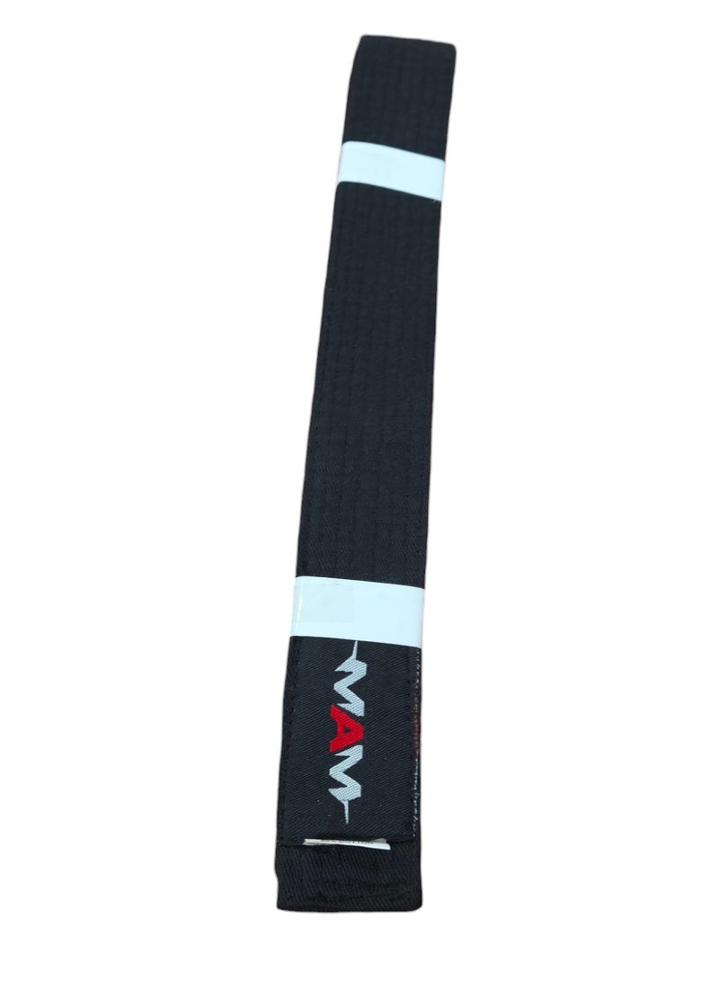 MAM Karate Judo or Taekwondo Large Belt Black - Image 2