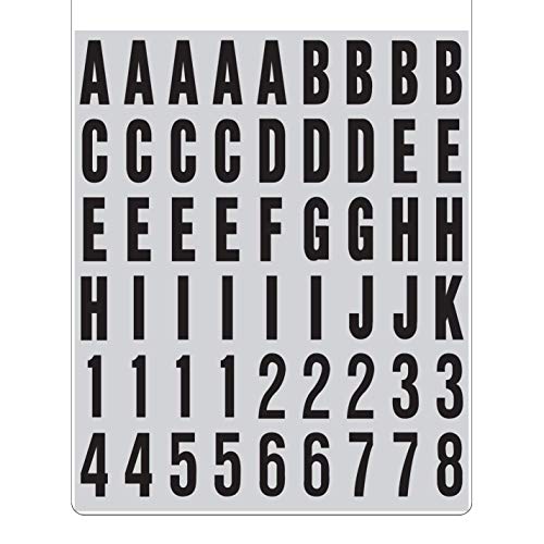 Hy-Ko Packaged Numbers & Letters, DIY Address Number Stickers for Deliveries and Navigation, Self-Adhesive House Decals for Siding, Door, Mailboxes - Image 1
