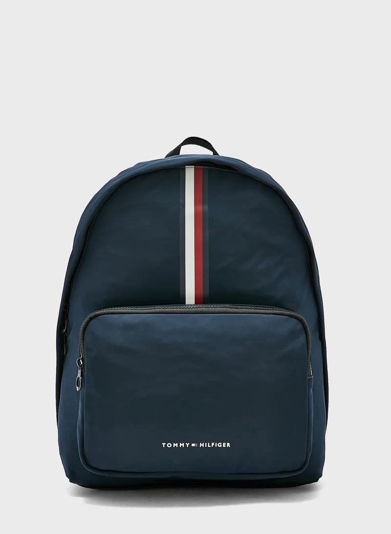 TOMMY HILFIGER Logo Skyline Stripe Backpack