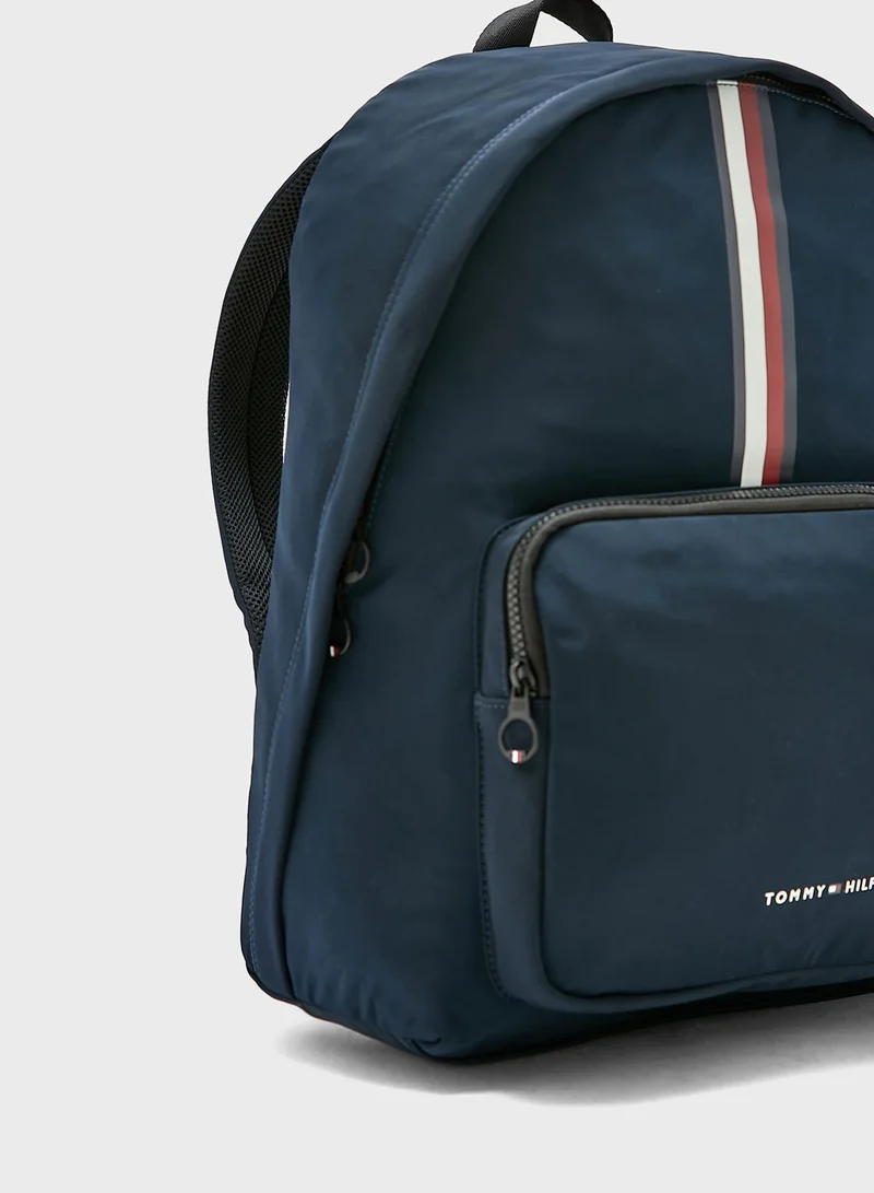 TOMMY HILFIGER Logo Skyline Stripe Backpack