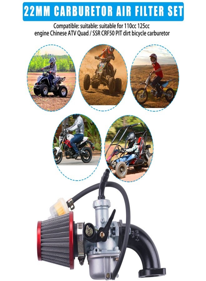 JINGKE 22mm Carburetor Air Filter Set For 110cc 125cc SSR CRF50 Pit Dirt Bike Sunl Pit bike ATV Taotao - Image 5