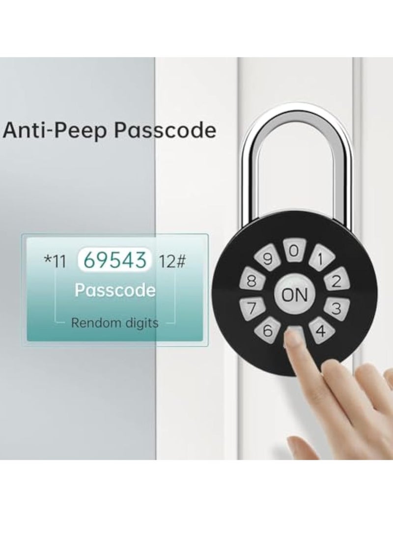 Zikra Smart Password Padlock, Combination Lock Waterproof, Password/Phone APP Control(iOS/Android) Padlock, Access Lock via Bluetooth & Pin Code, Lock Your Gate, Locker, and Storage - Image 3