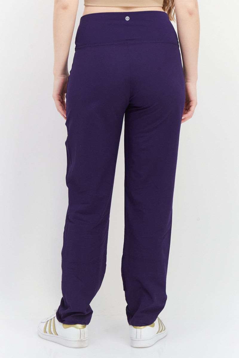 Adidas Women Regular Fit Training Leggings, Purple - Image 3