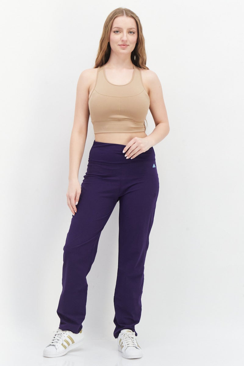 Adidas Women Regular Fit Training Leggings, Purple - Image 4