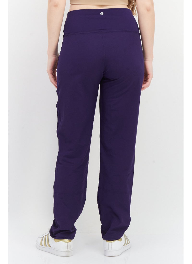 Adidas Women Regular Fit Training Leggings, Purple - Image 5