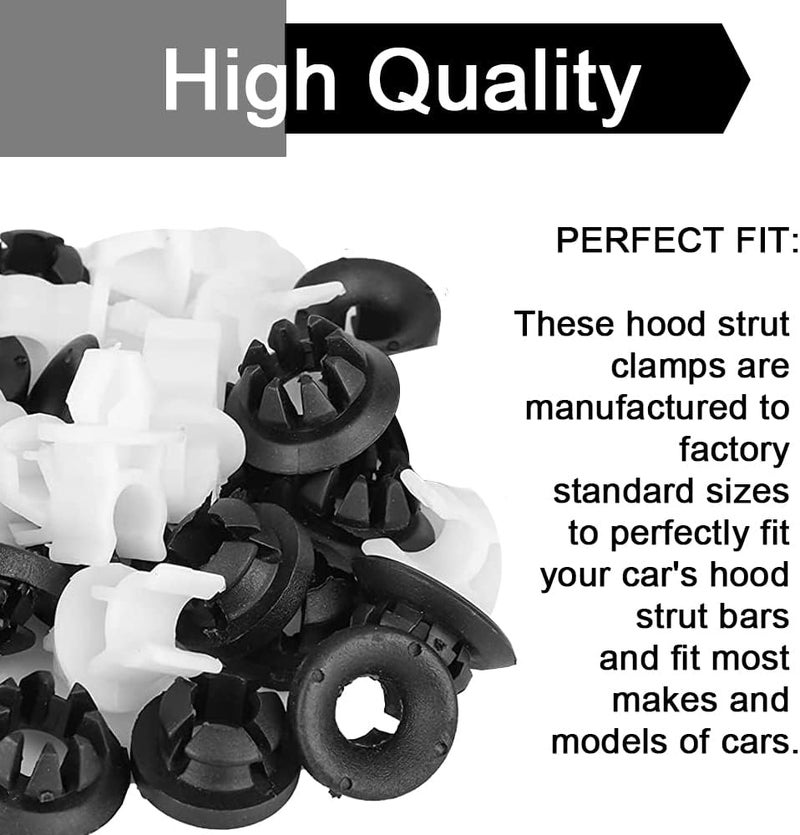 ASUBHA 30PCS Hood Prop Rod Holder Clips - Image 4