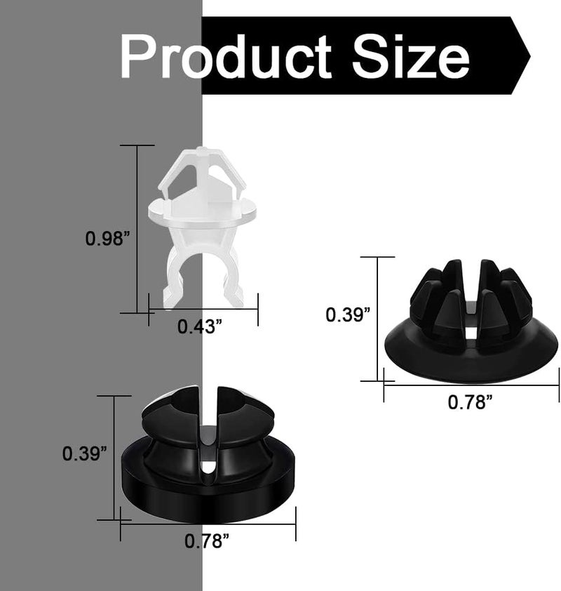 ASUBHA 30PCS Hood Prop Rod Holder Clips - Image 2