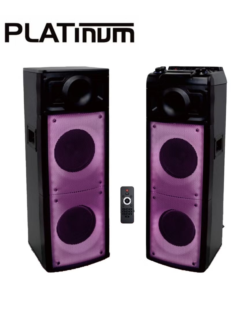 Platinum Subwoofer equipped with Bluetooth technology - memory card port - USB port and remote model AH-8888