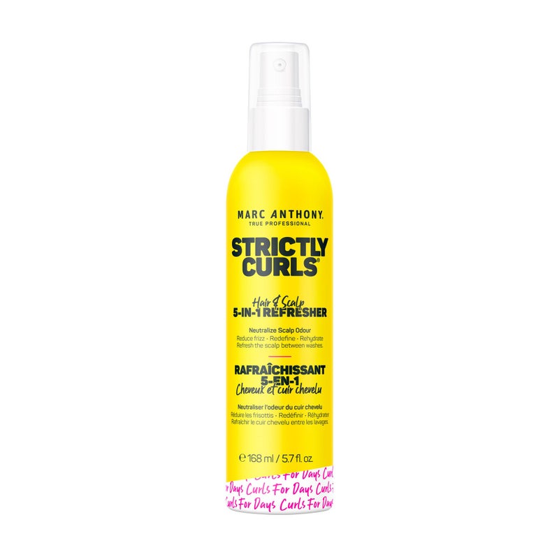 Marc Anthony Strictly Curls Hairspray For Curly Hair, 5-In-1 Refresher - Nourishing Formula For Moisturized, Refreshed & Healthy Scalp & Hair From Root To Tip - 5.7 fl oz - Image 1