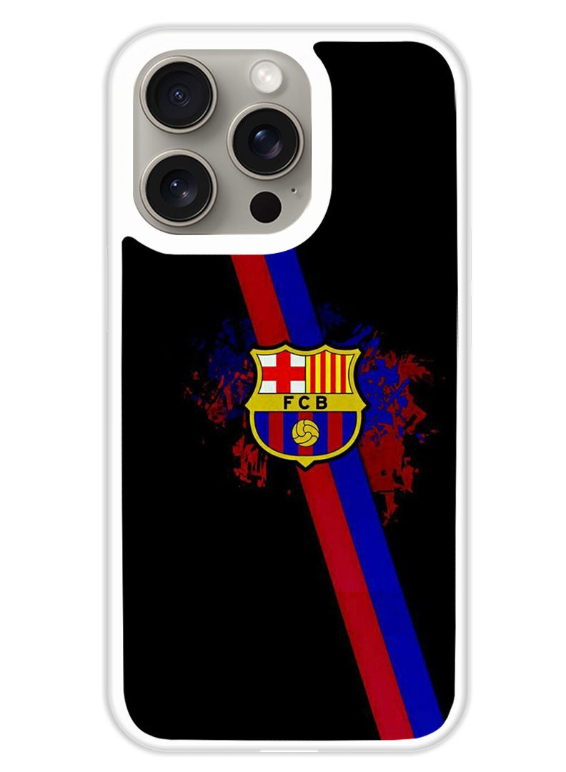 Theodor Protective Case Cover For APPLE IPHONE 15 Pro FCB (White Bumper) - Image 1