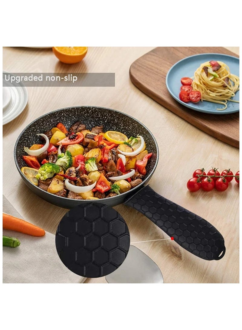 2Pcs Silicone Handle Cover Honeycomb Hot Handle Holder Potholder For Cast Iron Skillets Pans Grip Sleeve Cover Pots Pans Handle Part  - Image 5