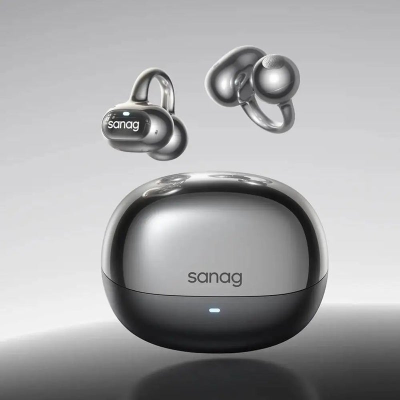 Sanag S8S Ultra AI Translation Ear Clip Bluetooth Earbuds, Low Latency, Ip67 Waterproof, Black - Image 2