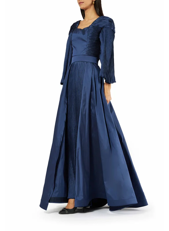 Amri Taffeta symmetrical long dress