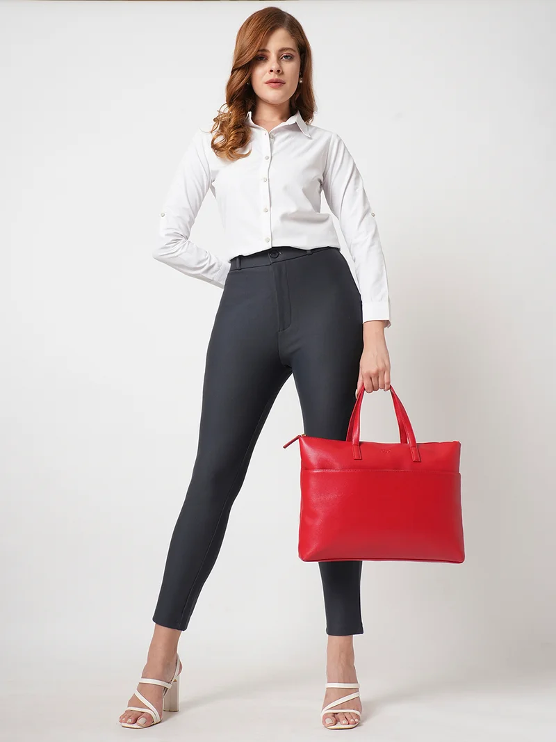 globus Women Skinny Fit High-Rise Stretchable Trousers