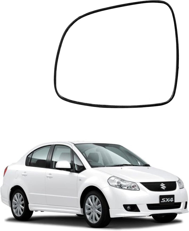 CARIZO زجاج مرآة الرؤية الخلفية CARIZO (الجانب الأيسر/الراكب) لسيارة ماروتي سوزوكي SX4 (النوع-1) 2006-2012 فرد وعام - Image 1