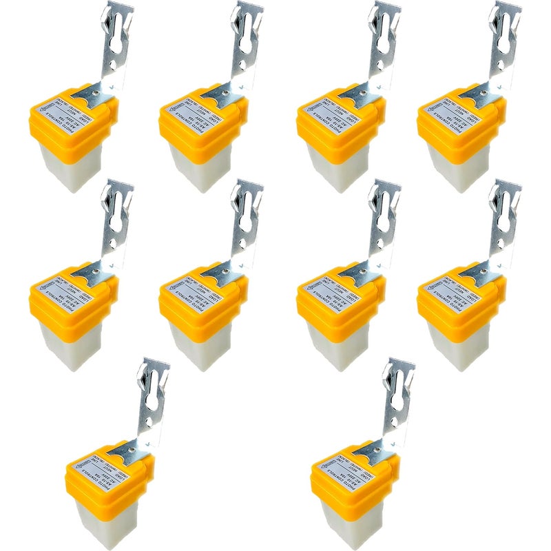 LEYDEN AS10 230 Volt AC 10A Auto Day Night ONOff Switch Photocell LDR Sensor Switch for Street Light Lamps Etc Water Proof Lighting Switch Electrical Switch Pack of 10 - Image 1