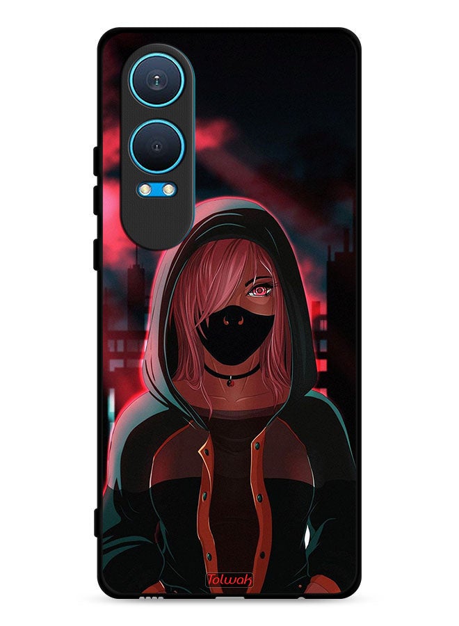Tolwak OnePlus Nord CE4 Lite 5G Protective Case Cover Girl Wear Mask Art - Image 1