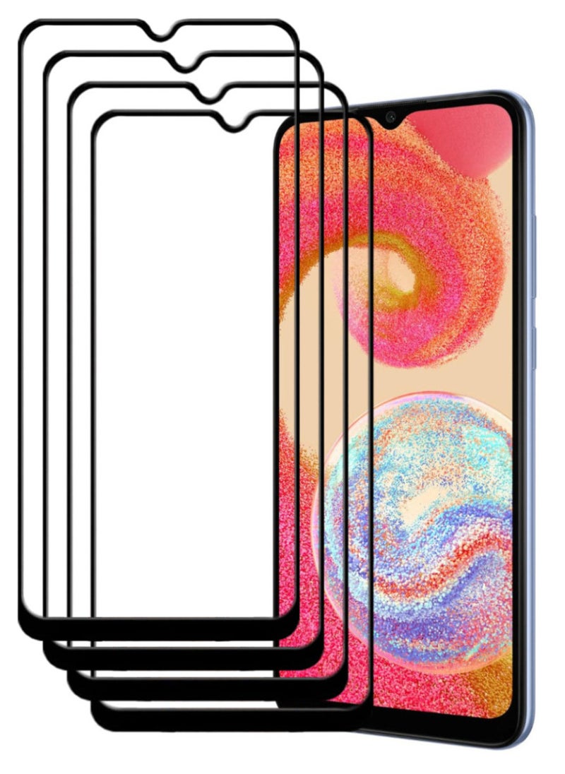 ACLIX 4 Pieces Antistatic ESD Dustproof Premium Quality High Definition Tempered Glass Screen Protector Designed For Samsung Galaxy A04e - Image 1