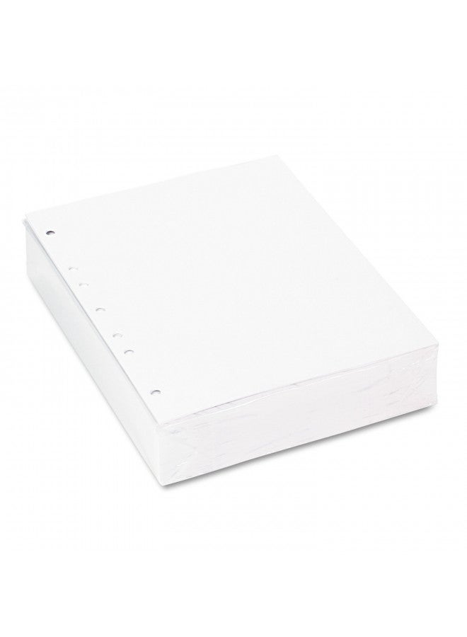 PrintWorks Professional Pre Punched Paper, 7 Hole Punch Left for 2 Ring & 3 Ring Binders & Side Fastener File Folders, 8.5 x 11, 20 lb., 500 Sheets (04342), White - Image 1