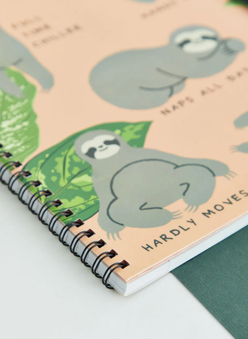 Typo Why I Am A Human Sloth A4 Notebook