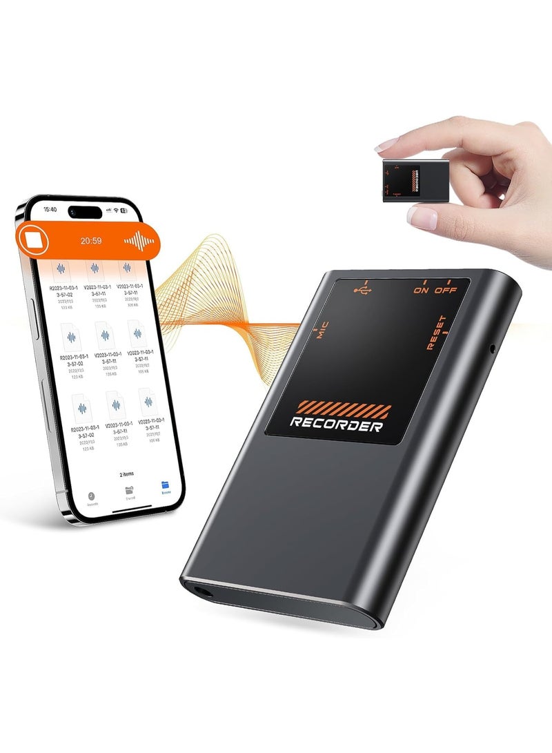 Topcore 64GB Voice Activated Recorder - 3072Kbps Voice Recorder with AI Noise Cancellation, Tap Recording Device with Playback for Lectures, Meetings, Intervie, 7000 Hours Digital Voice Recorders for Work - Image 1