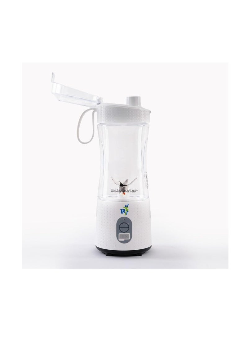 TR6 Blendmate Portable Convenient Blender for Smoothies, Protein Shakes, and Ice Crushing - 380ml, Tritan, 4000mAh Battery, USB-C Port, and Drinking Cap (White) - Image 2